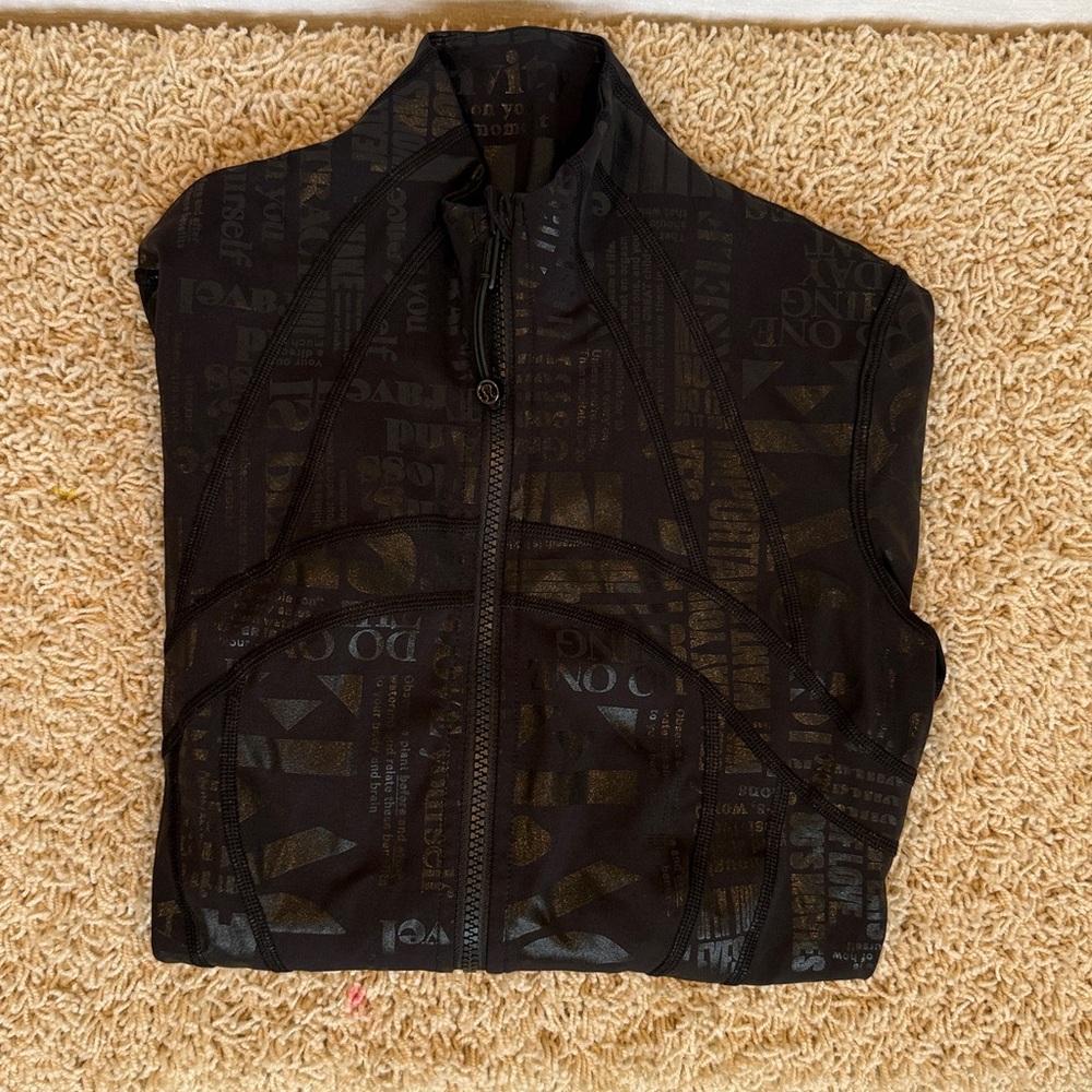 LIMITED EDITION Lululemon Define Jacket 20YR Manifesto Foil Black
